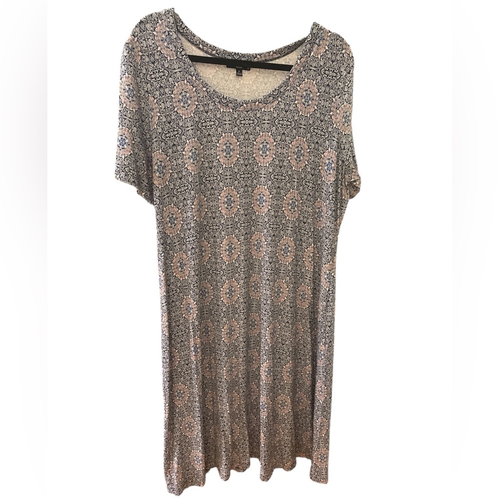 Premise Blue and Pink Patterned Tunic